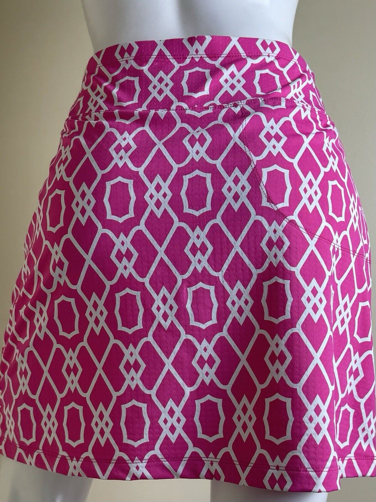 G LIFESTYLE BY GOTTEX Golf Tennis Skirt Skort Pink Size S (B.82)