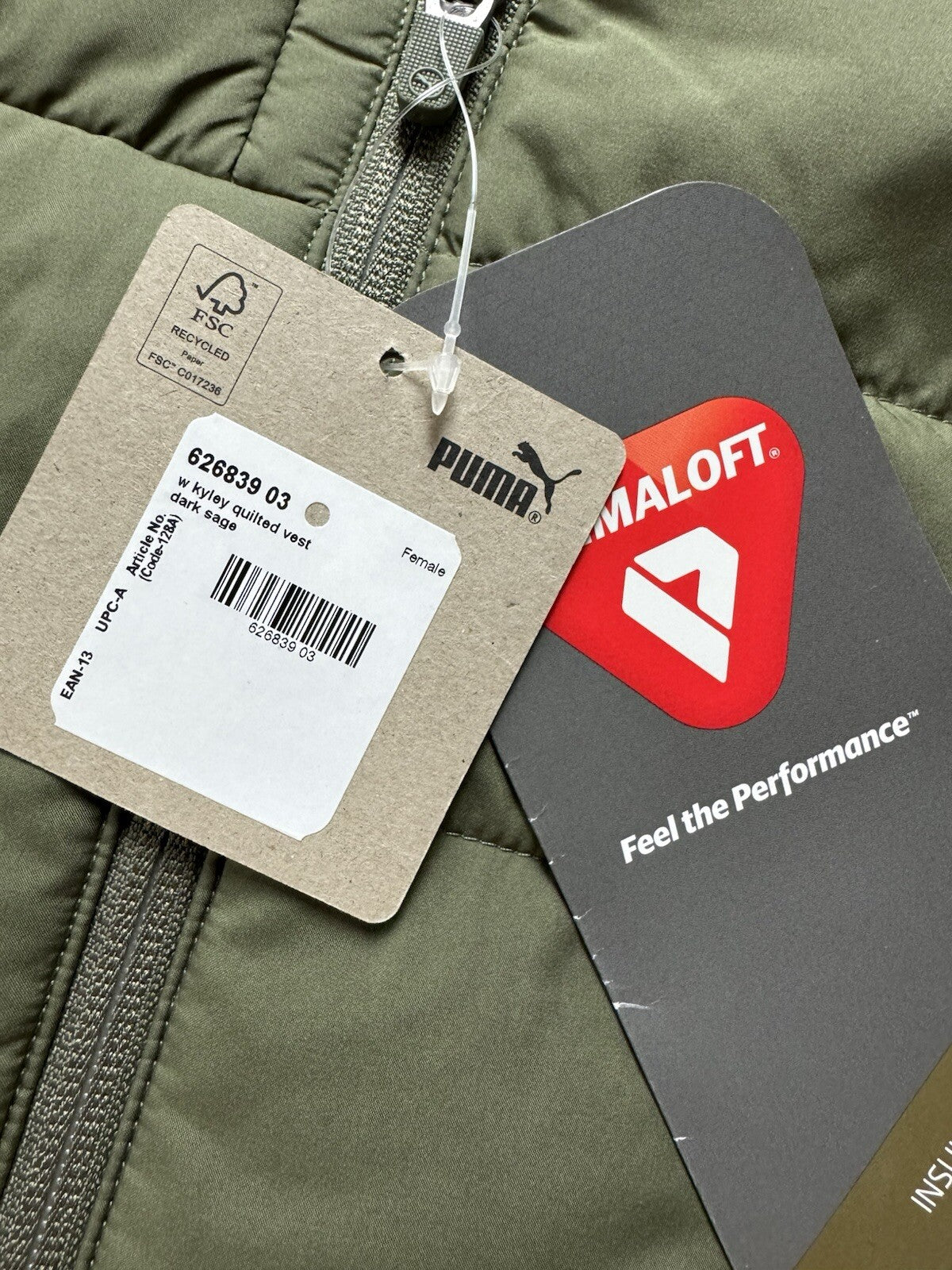 Puma Women’s Golf Green VEST Sz S.    (B.125/1)