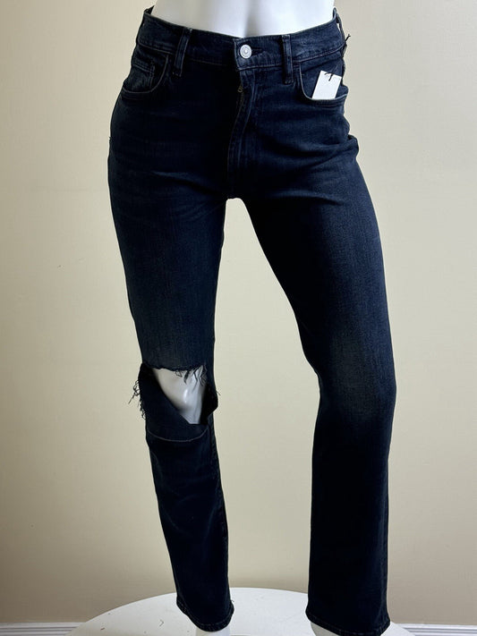 $228 7 for all Mankind Jeans Women’s Black Sz 28 (B.94)