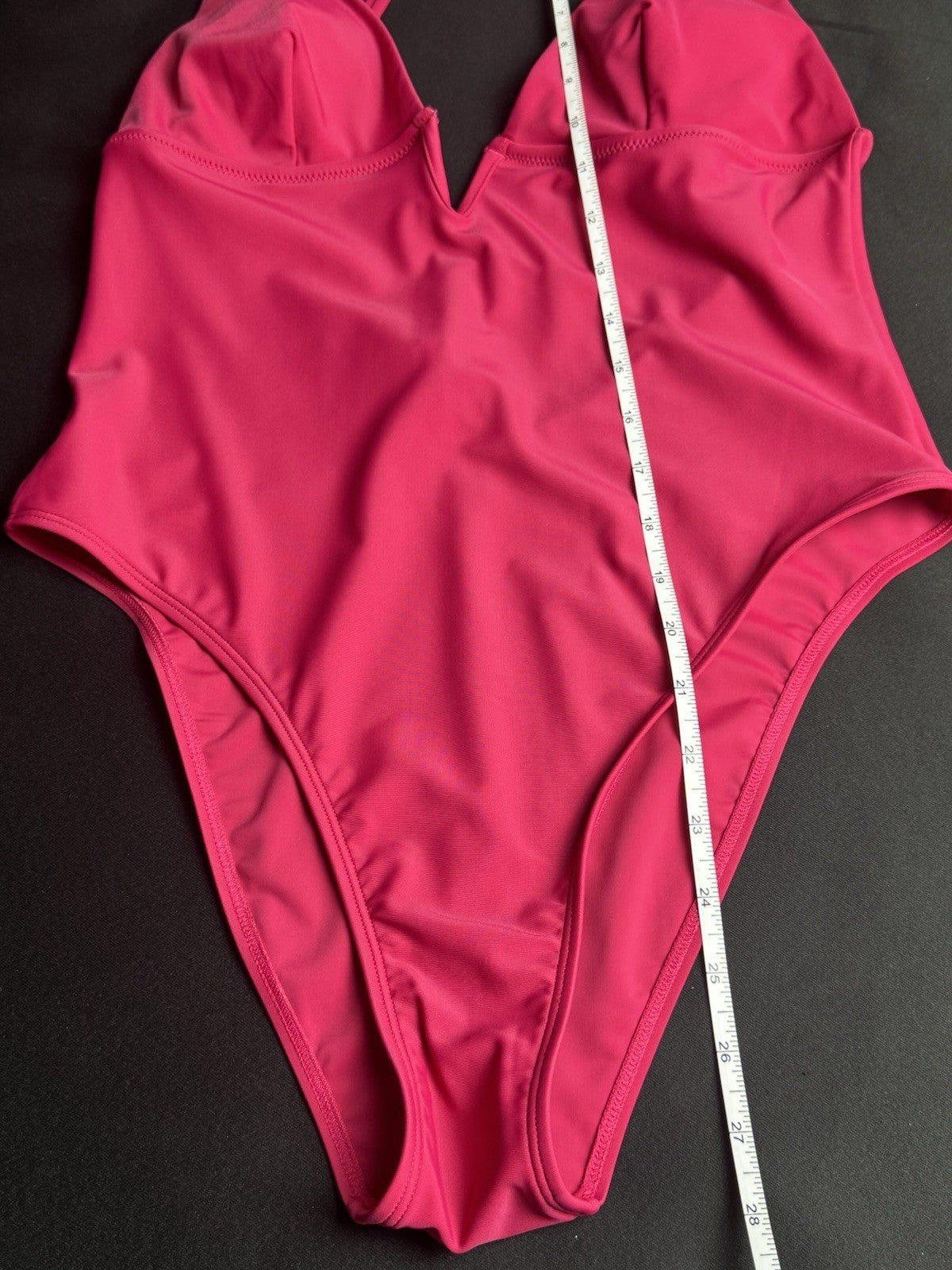 CUPSHE Women's Fuchsia 1Pc Bikini Size M    (B.174)