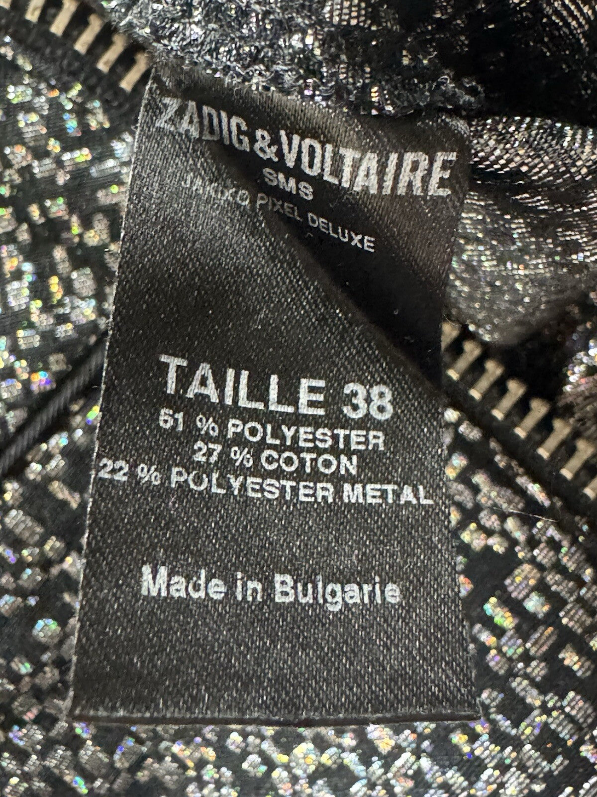 $340 ZaDiG & Voltaire Deluxe Skirt Multicolor Size 34 Us 4  (B.124)