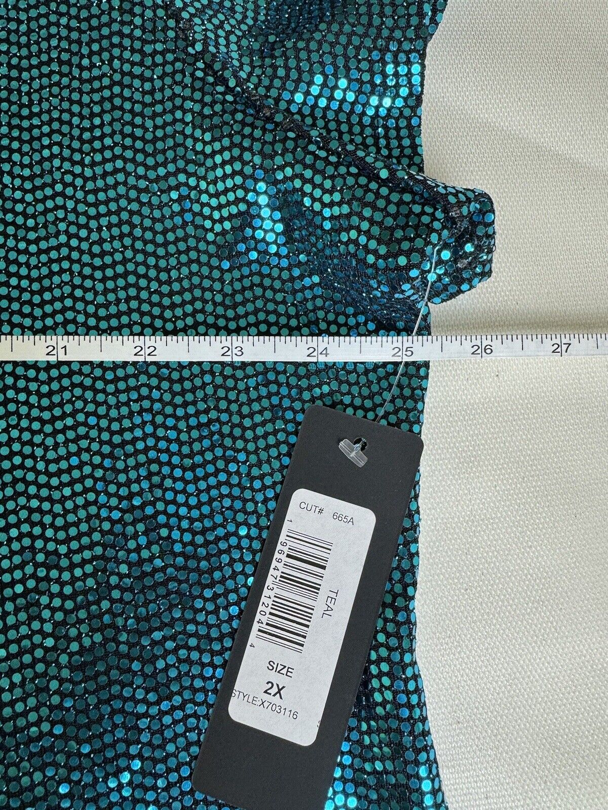 Bebe Women's Sequined Aqua Blue Dress Sz 2X. (51)