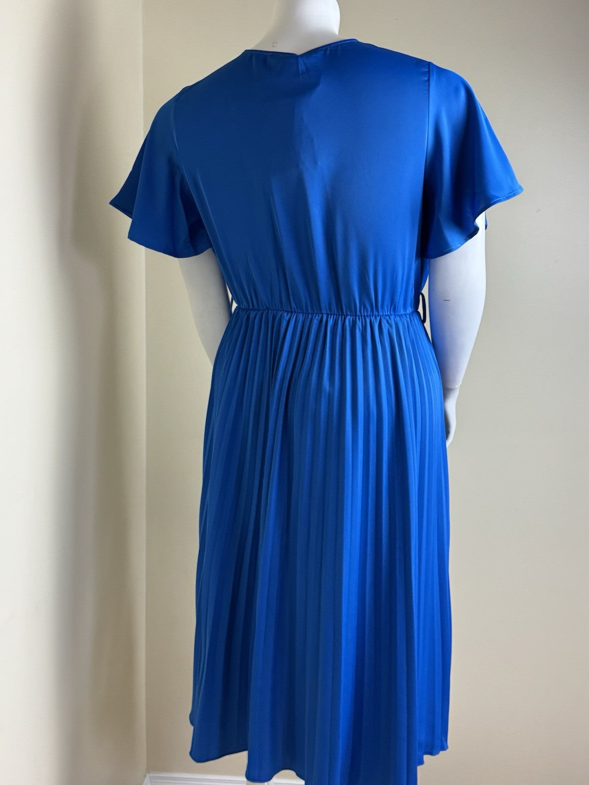 BTFBM Women's Pleaded Royal Blue Dress Sz XL     (B.99)