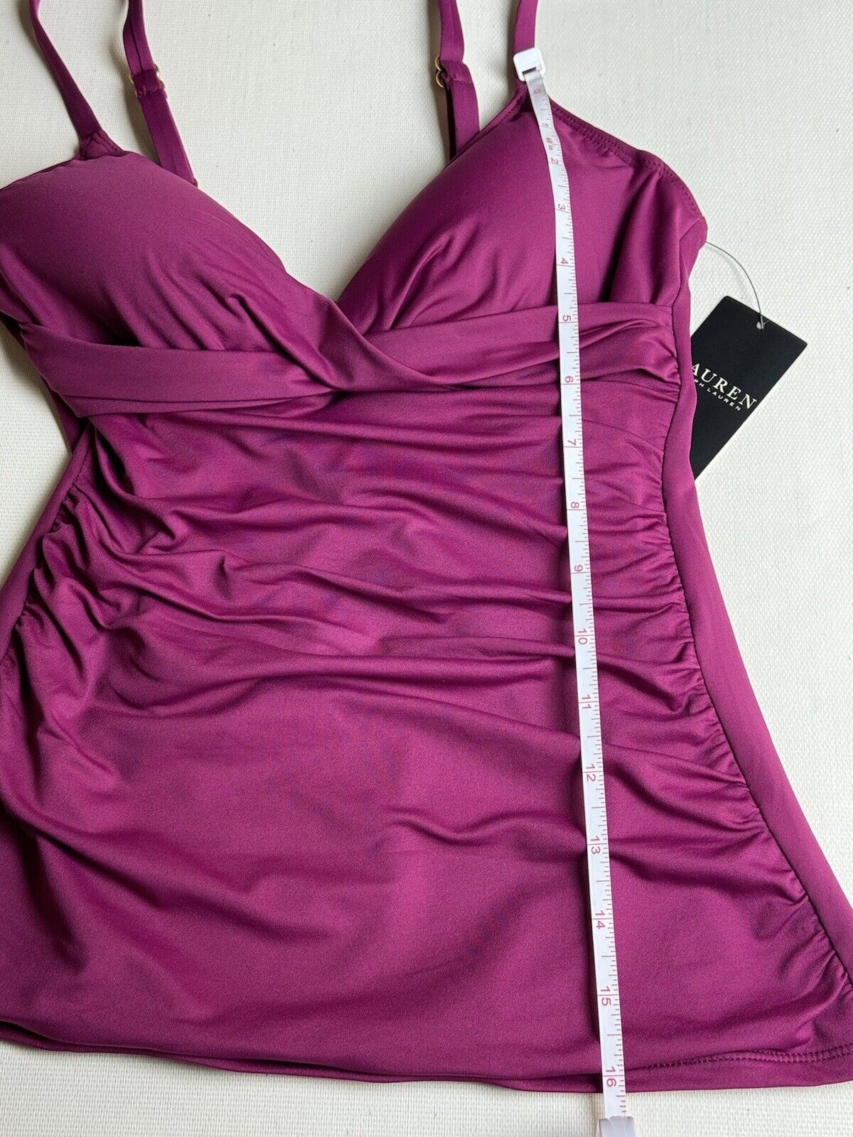 Lauren Ralph Lauren Women's Tankini  Sz 4 2Pc Plum   (56)