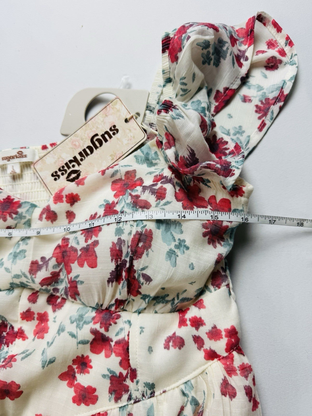 SUGARKiSS Women’s Floral Dress Sz L.  (B.05)