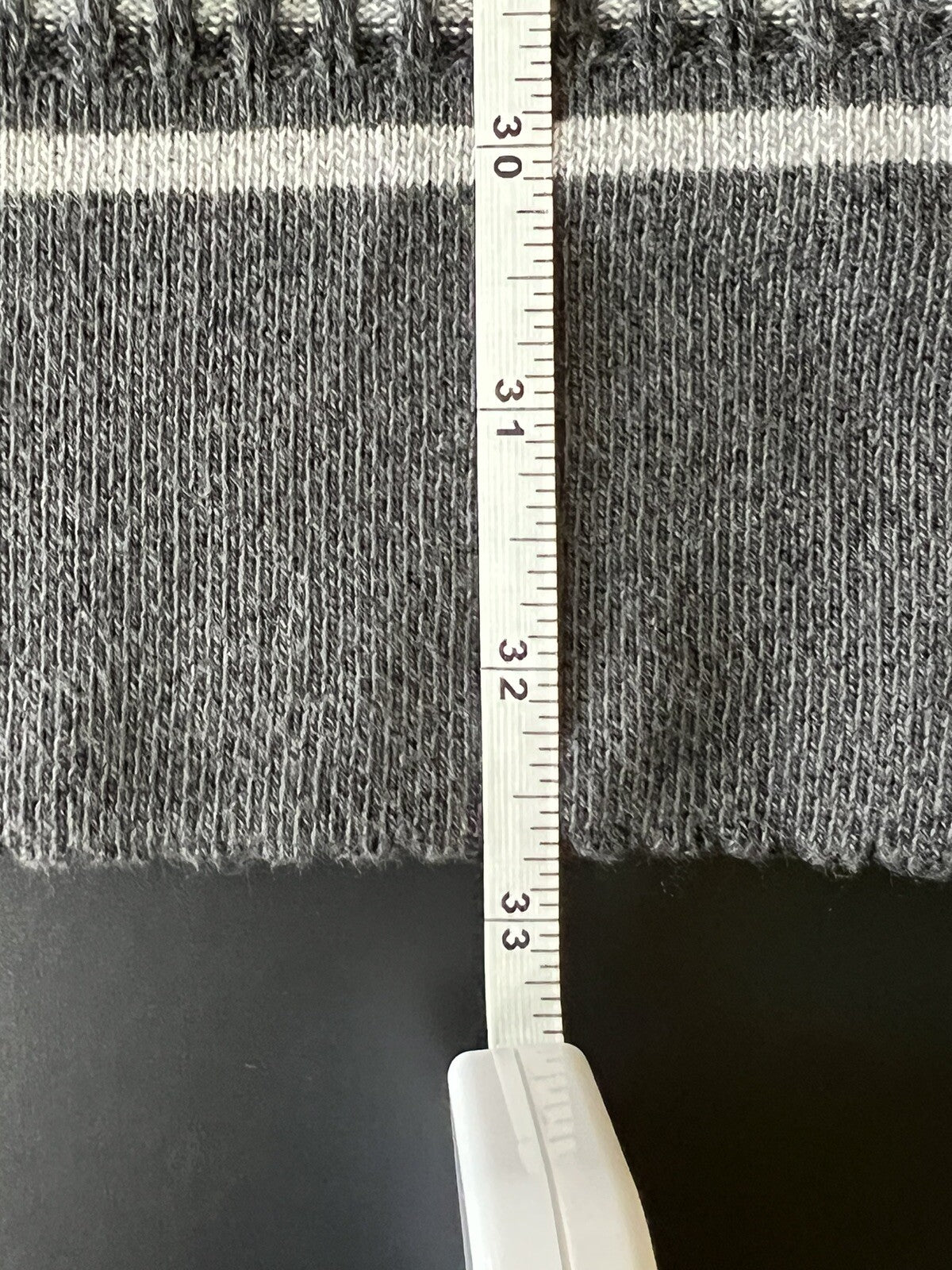 Lacoste Knit Wool Sleeveless Gray Sweater Dress Sz 34 Small