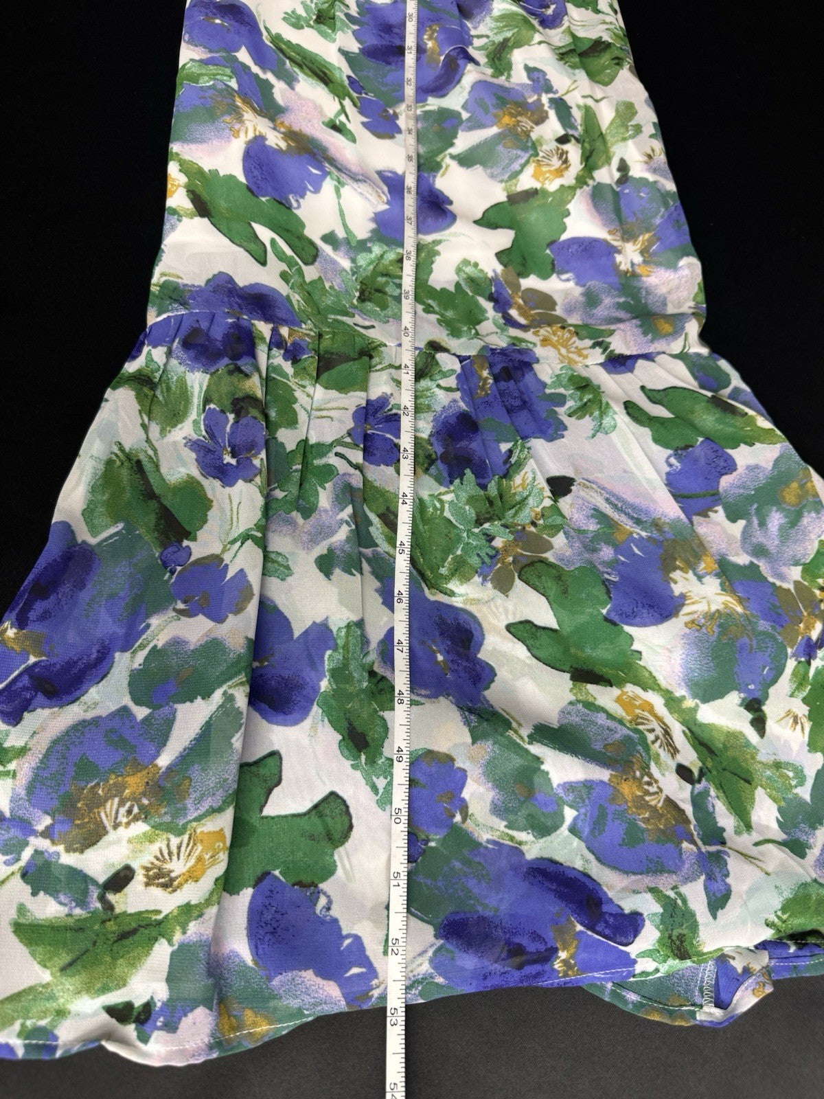 Nina Leonard Floral Maxi Dress Sz M.   (B.173)