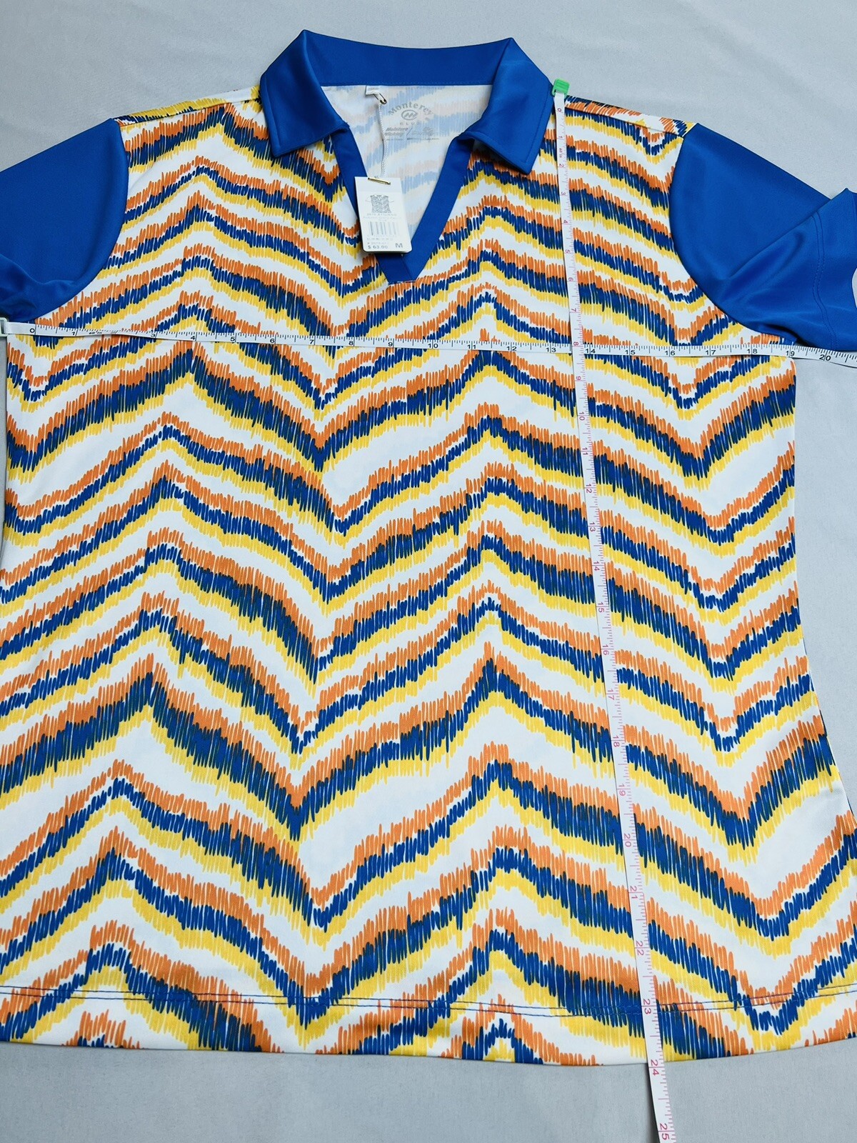 Monterey Club Women's Golf Shirt Sz M Short Sleeve Top