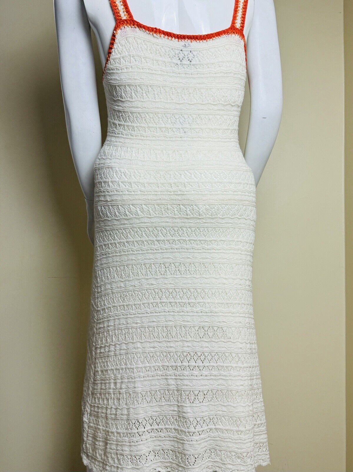 $139 Sam Edelman Women's Crochet Ivory Dress Sz XL