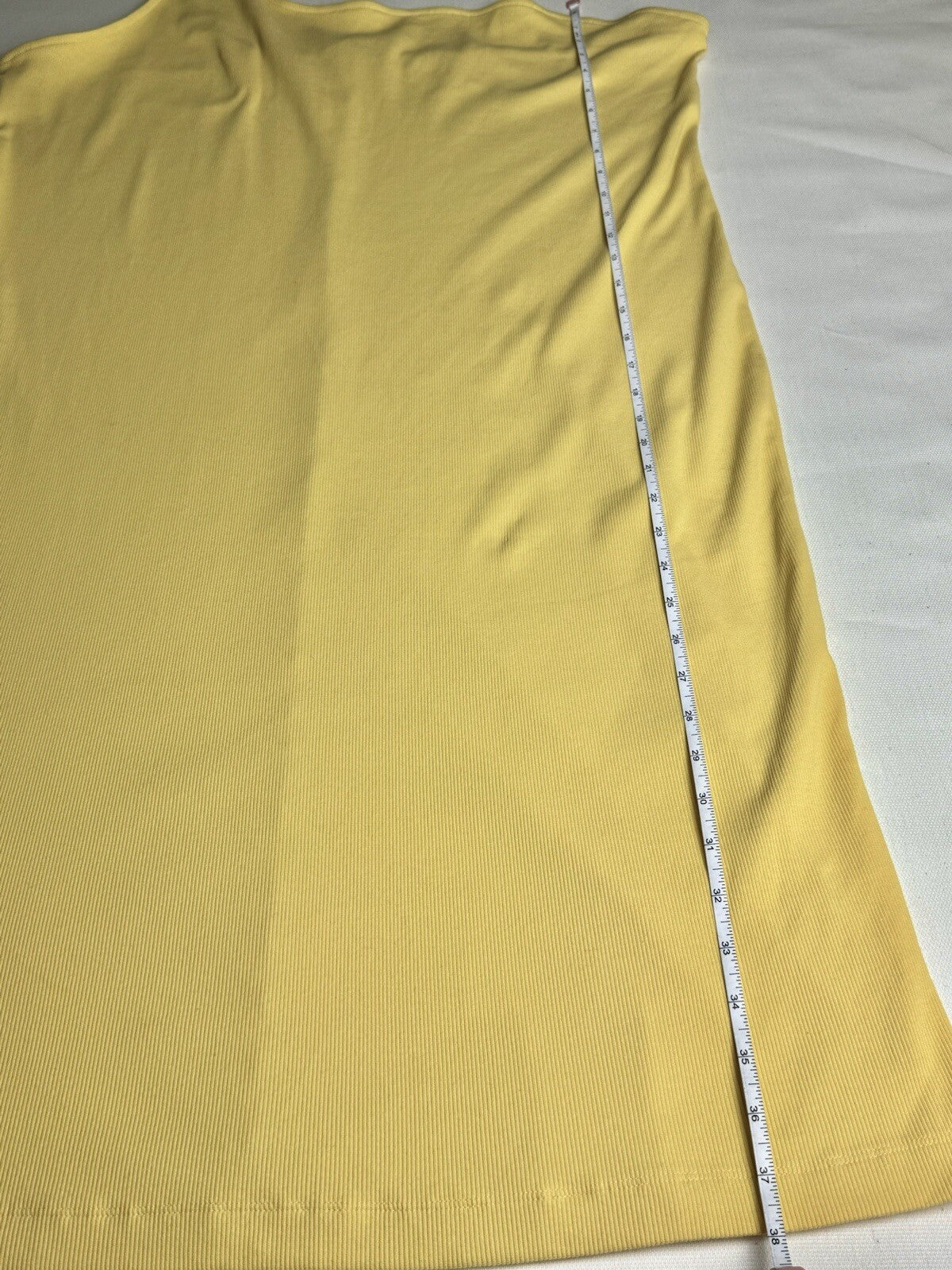 Nine West One Shoulder Yellow Dress Sz 3XL.  (B.51)