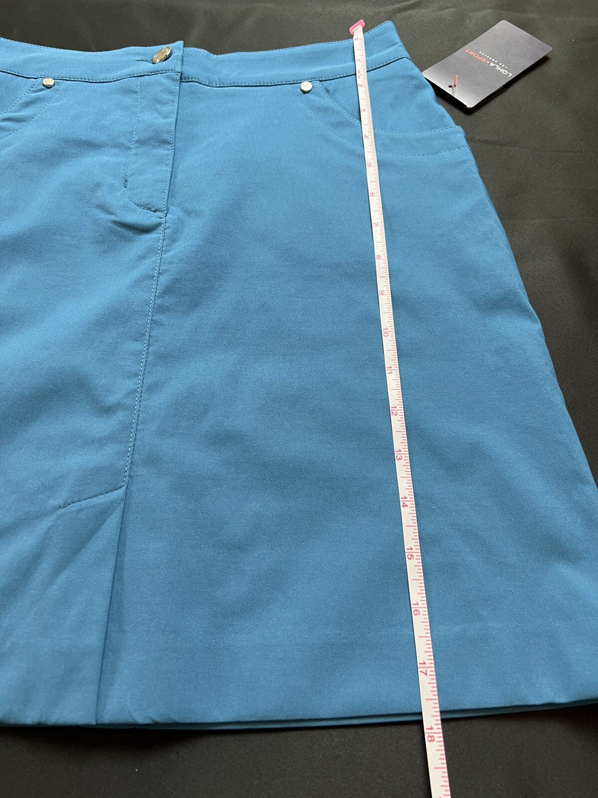 LOHLA Sport Golf Skort The Stellar Skirt Aqua Blue Sz 0 Pockets. (73)