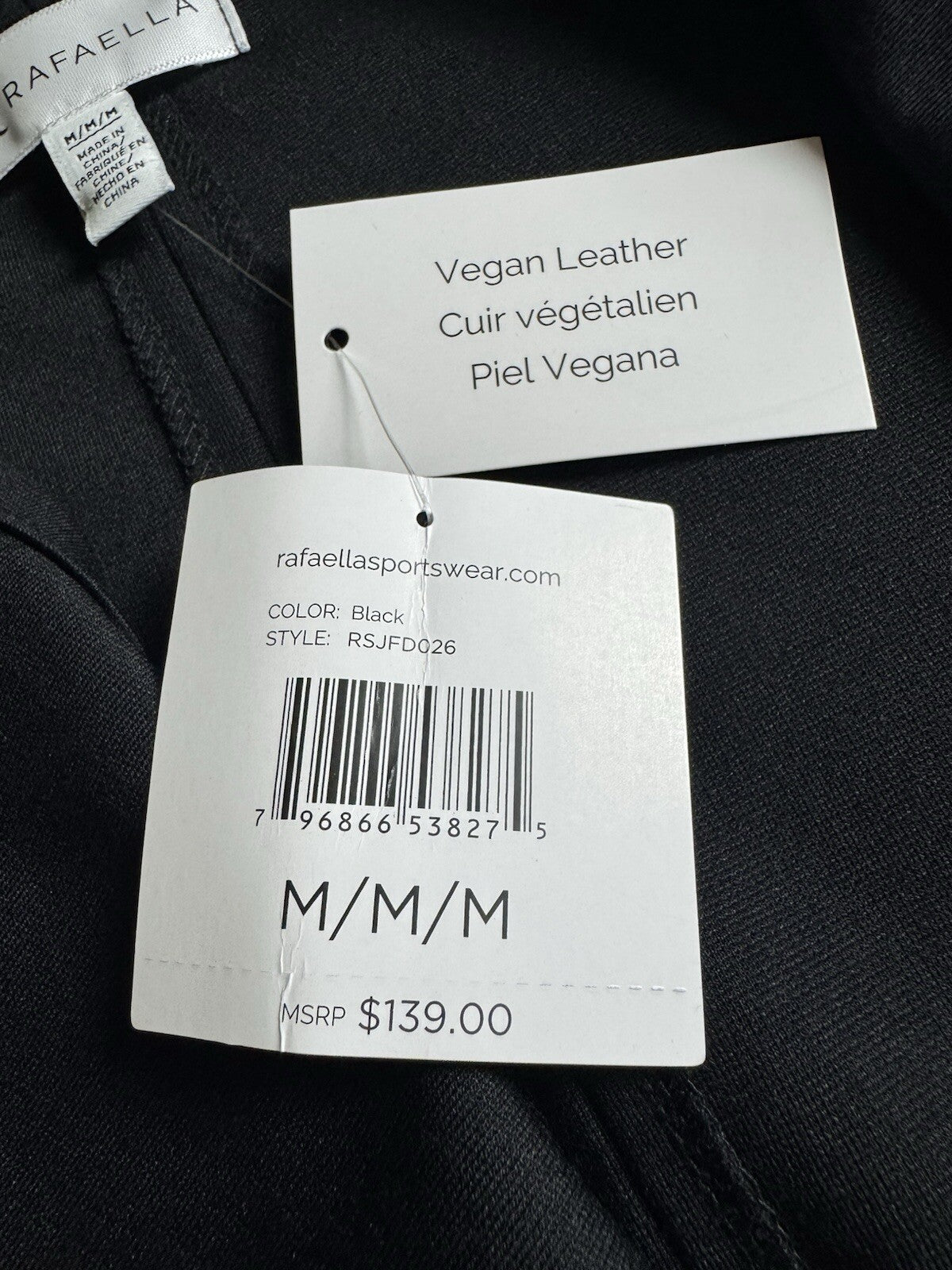 $139 Rafaella Woman’s Black Cardigan Sz M  (B.125)