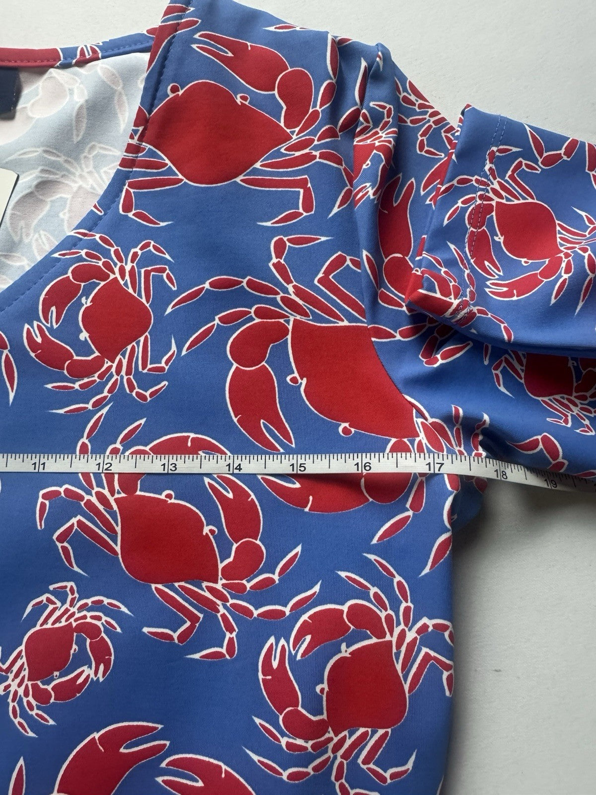 Sailor-Sailor Women’s Crabs Printed Golf Tennis Shirt Size S (B.158)