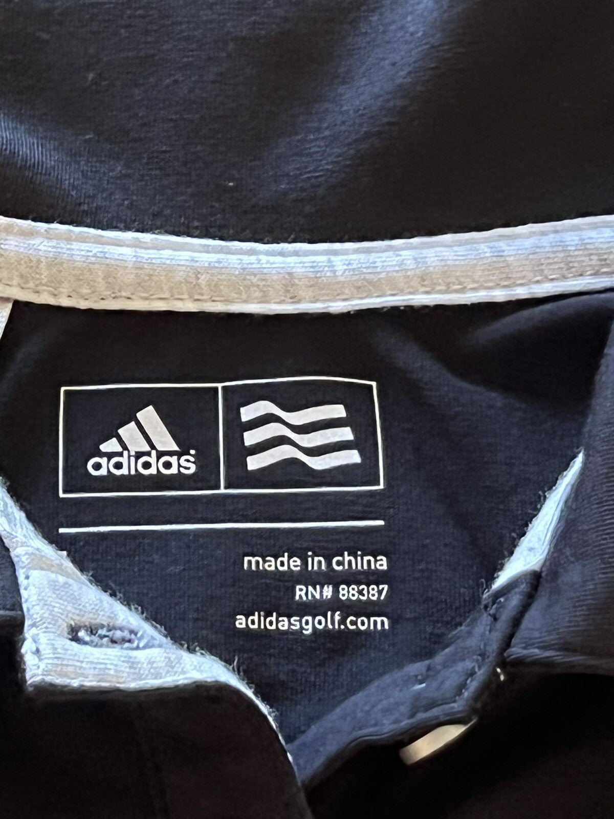 Adidas Women’s Top Golf Polo Shirt Black Sz L (16)