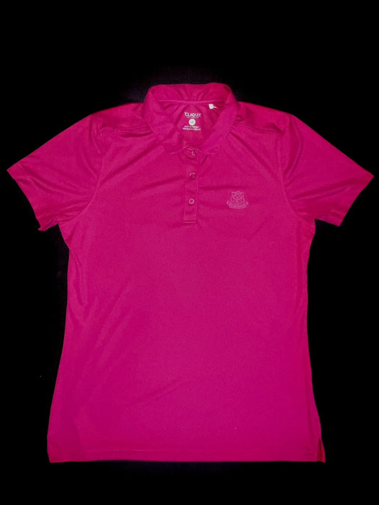 Clique Women’s Golf Polo Shirt Pink Fuchsia Sz XL