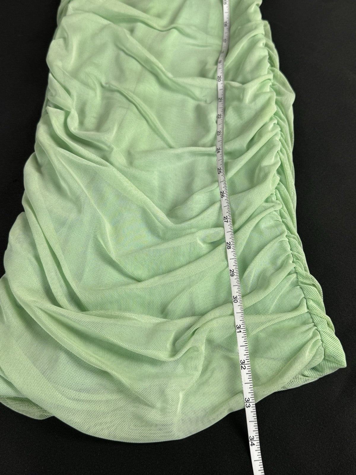 ZARA Neon Green Short Stretch Dress Sleeveless Sz XS.  (B.176)