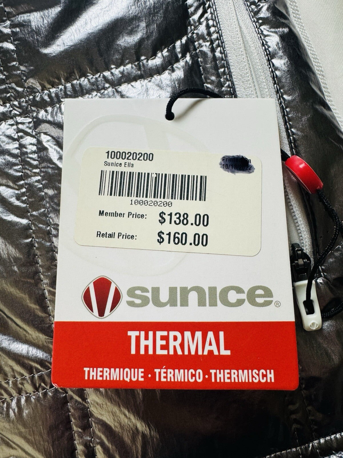 SUNICE Women's Ella Thermal Jacket Sz S. (B.128)