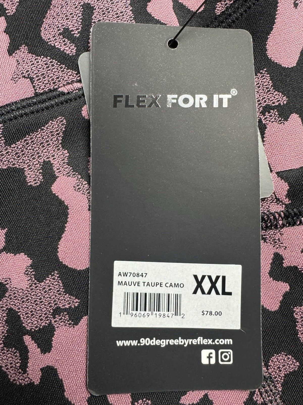 $78 90 Degree By Reflex Tummy Control Legging Sz 2XL.  (B.159)