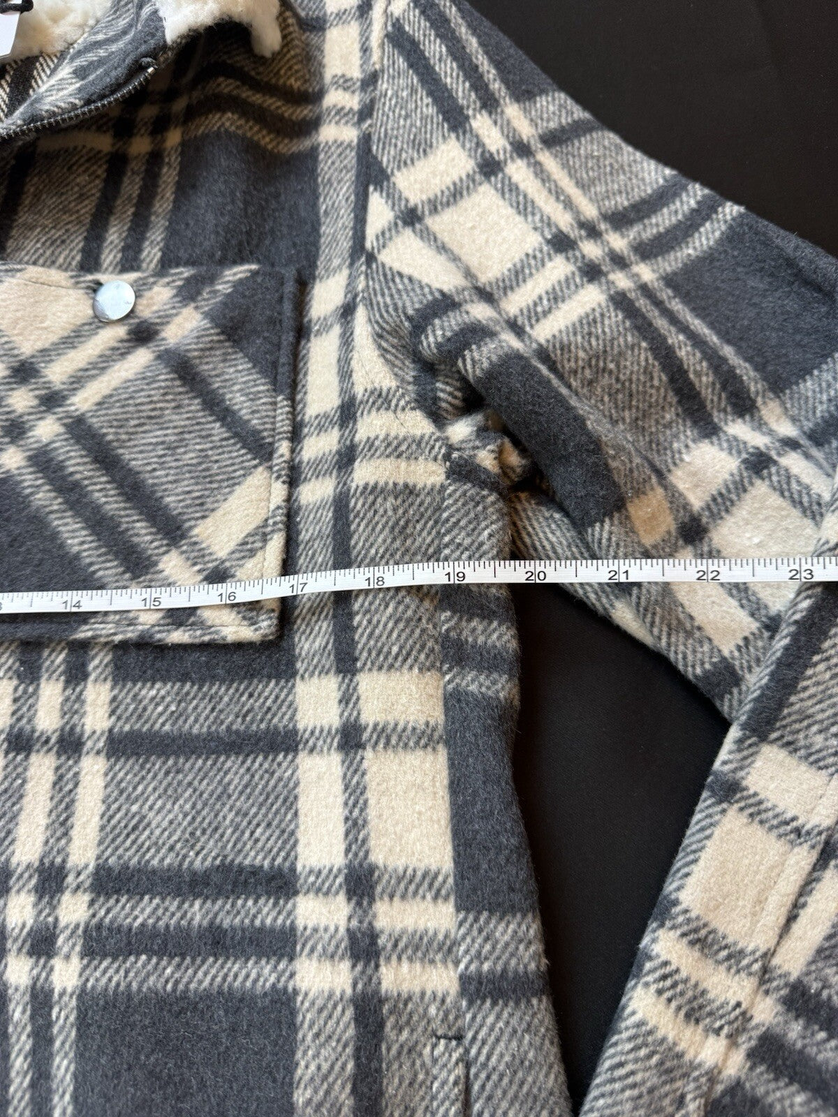 Wezc Unisex Liam Plaid Full-Zip Shirt Jacket - Men's-M/ Women's-L (B.95)