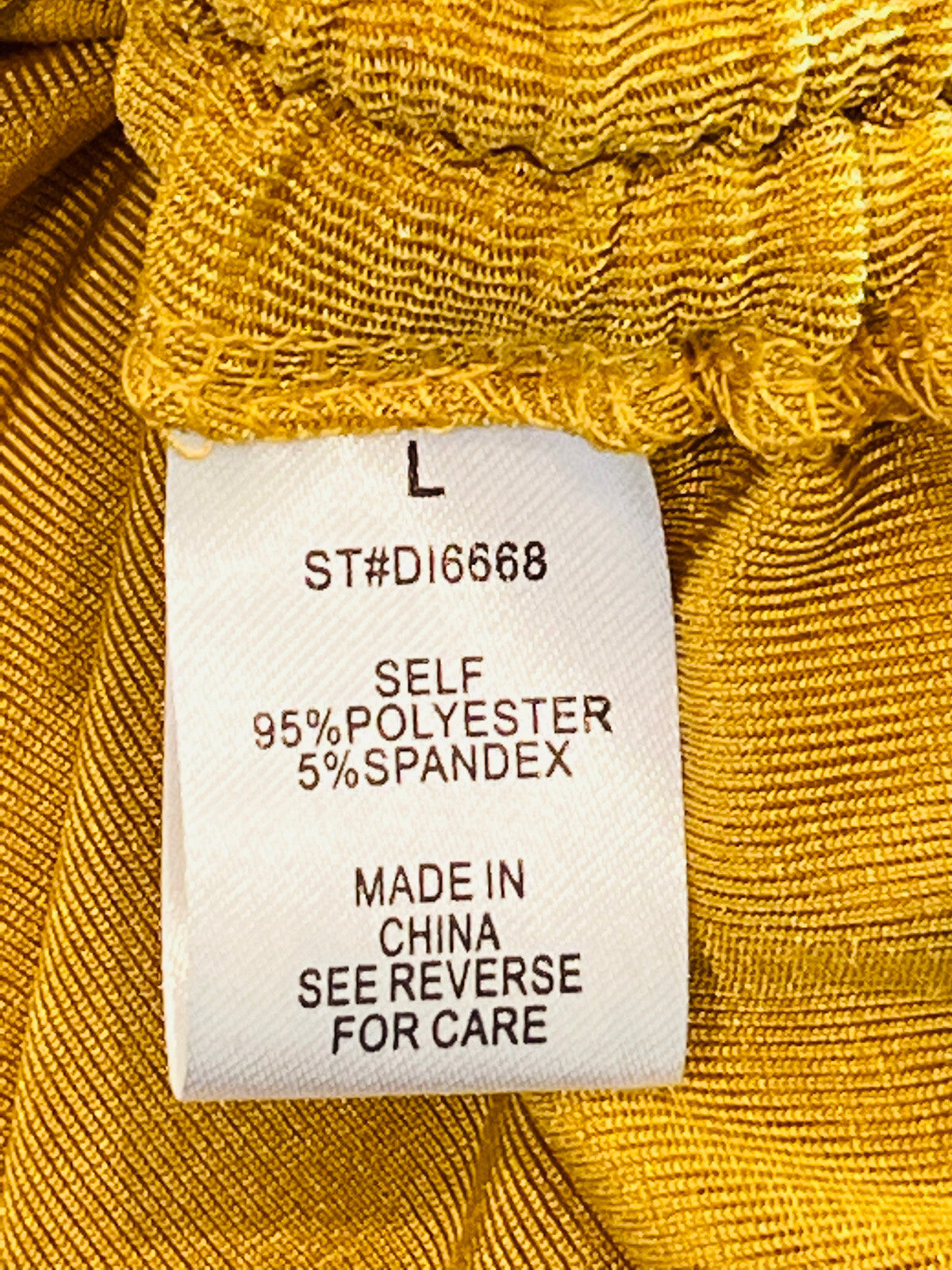 Better Be Women’s Yellow Stretchy Dress Sz L