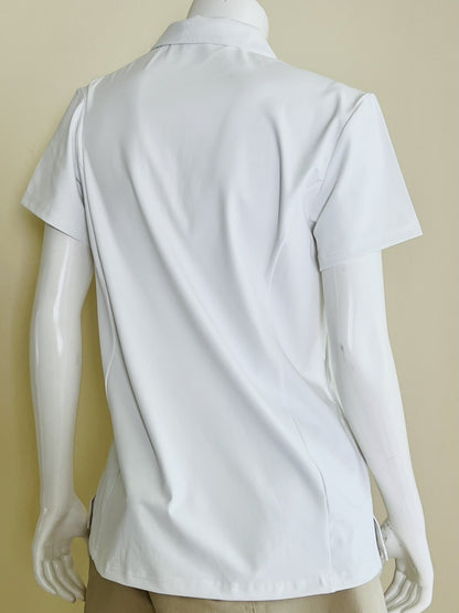 VIODIV Women’s Short Sleeve Polo Shirt Quick Dry Golf Sport Sz L  (49)