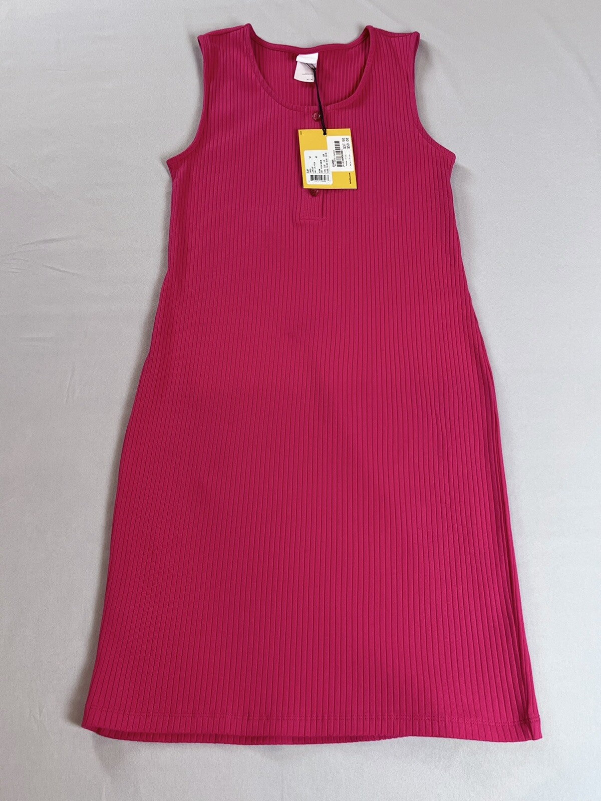 LOLE Knit Sleeveless Dress Pink Sz M