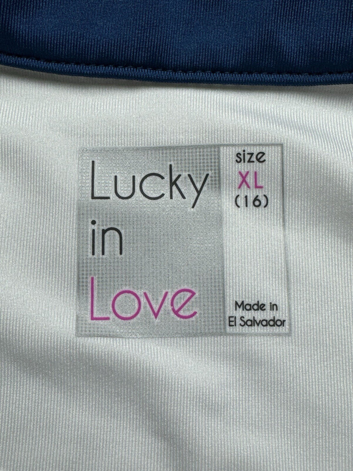 Lucky In Love Women’s Top Sleeveless Tennis Golf Shirt Sz XL.     (B.80)