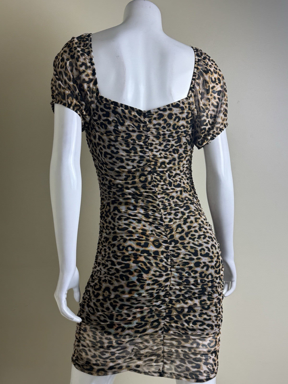 Haute monde Bodycon Dress Size S Black Leopard (B.151)