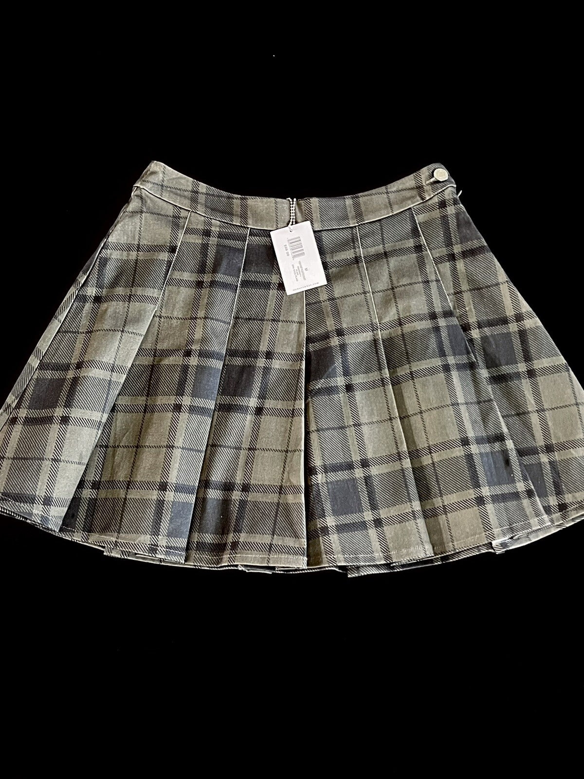 Weworewhat Women's Skirt Size M Green Plaid