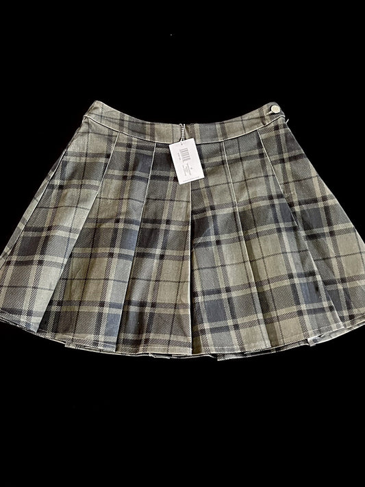 Weworewhat Women's Skirt Size M Green Plaid