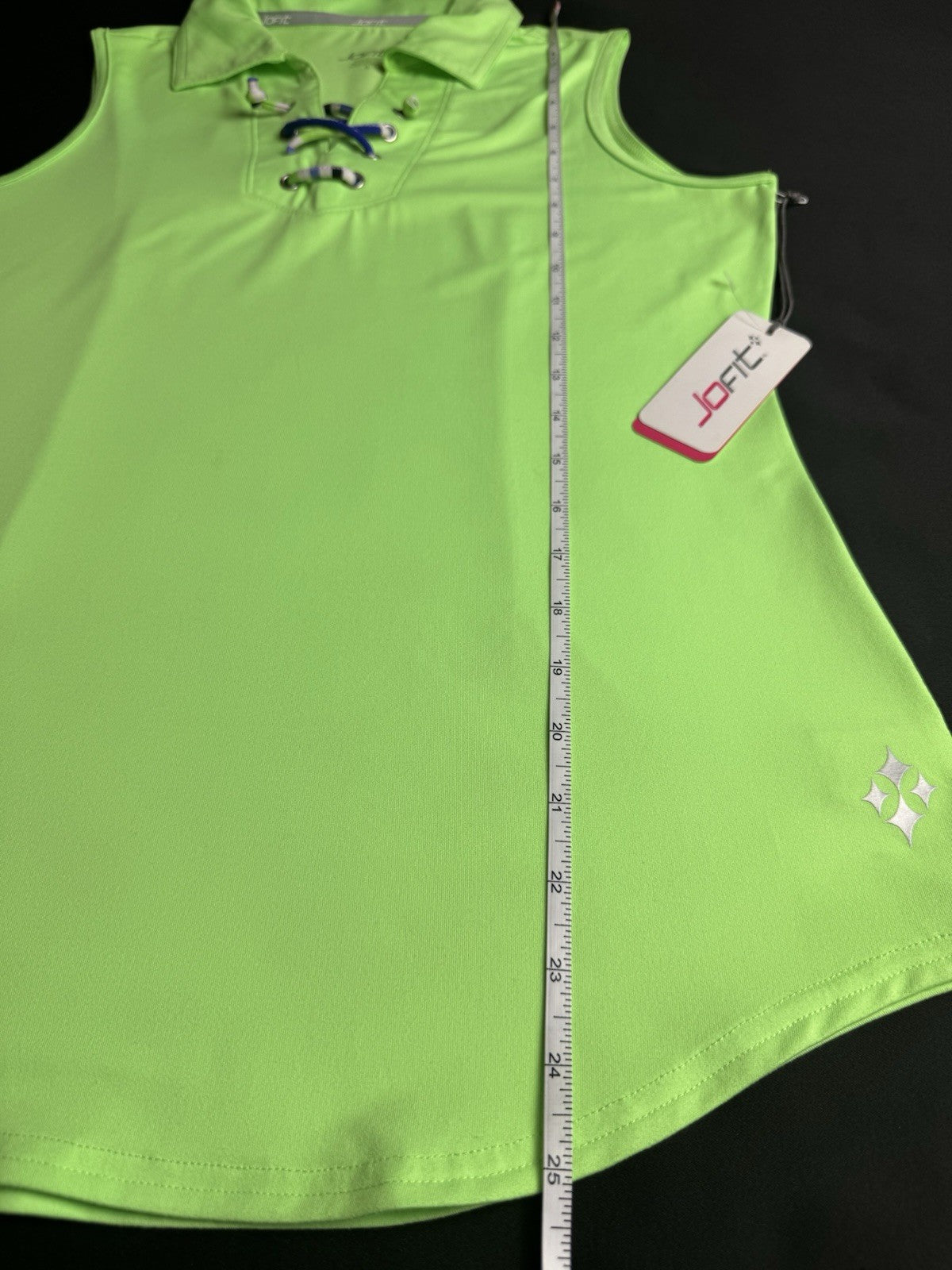 JOFIT WOMEN'S GOLF Lace Up SHIRT Sz S.       (B.172)