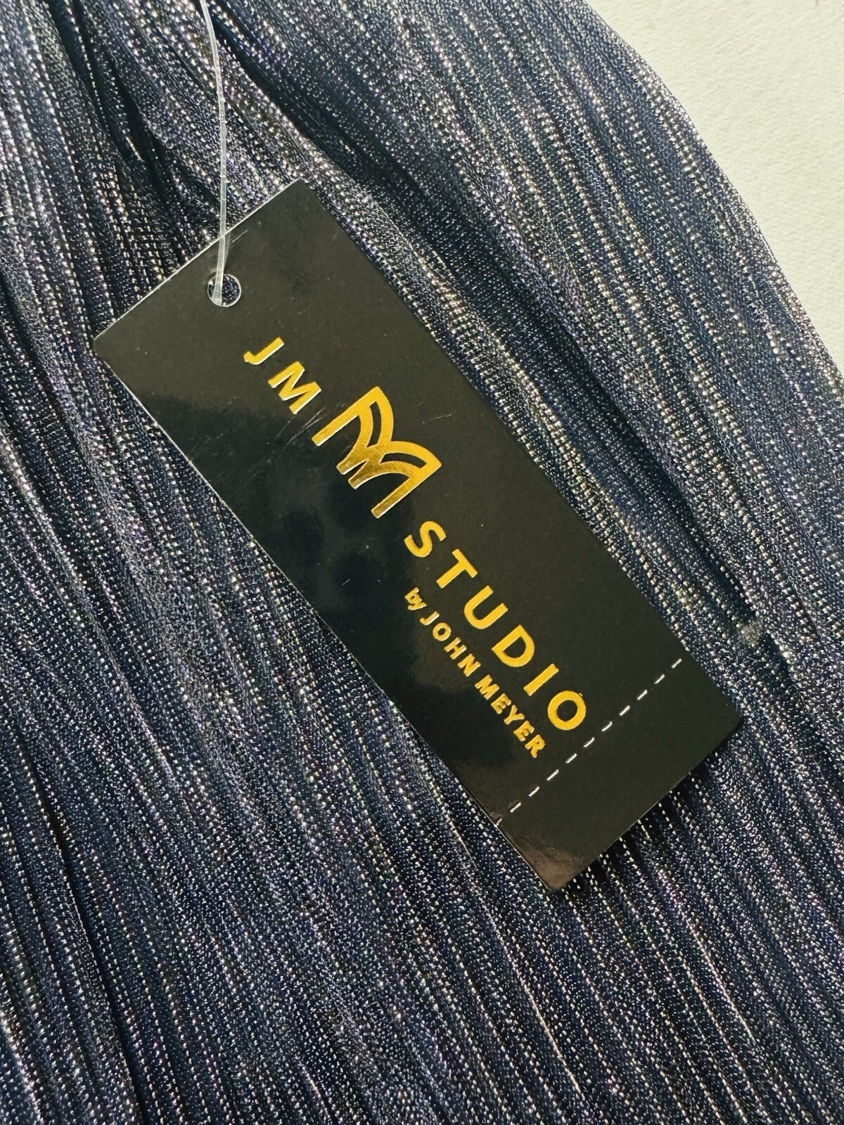 $99 JM Studios by John Meyer Women's Sparkle Blue Pants Sz M (B.142/1)