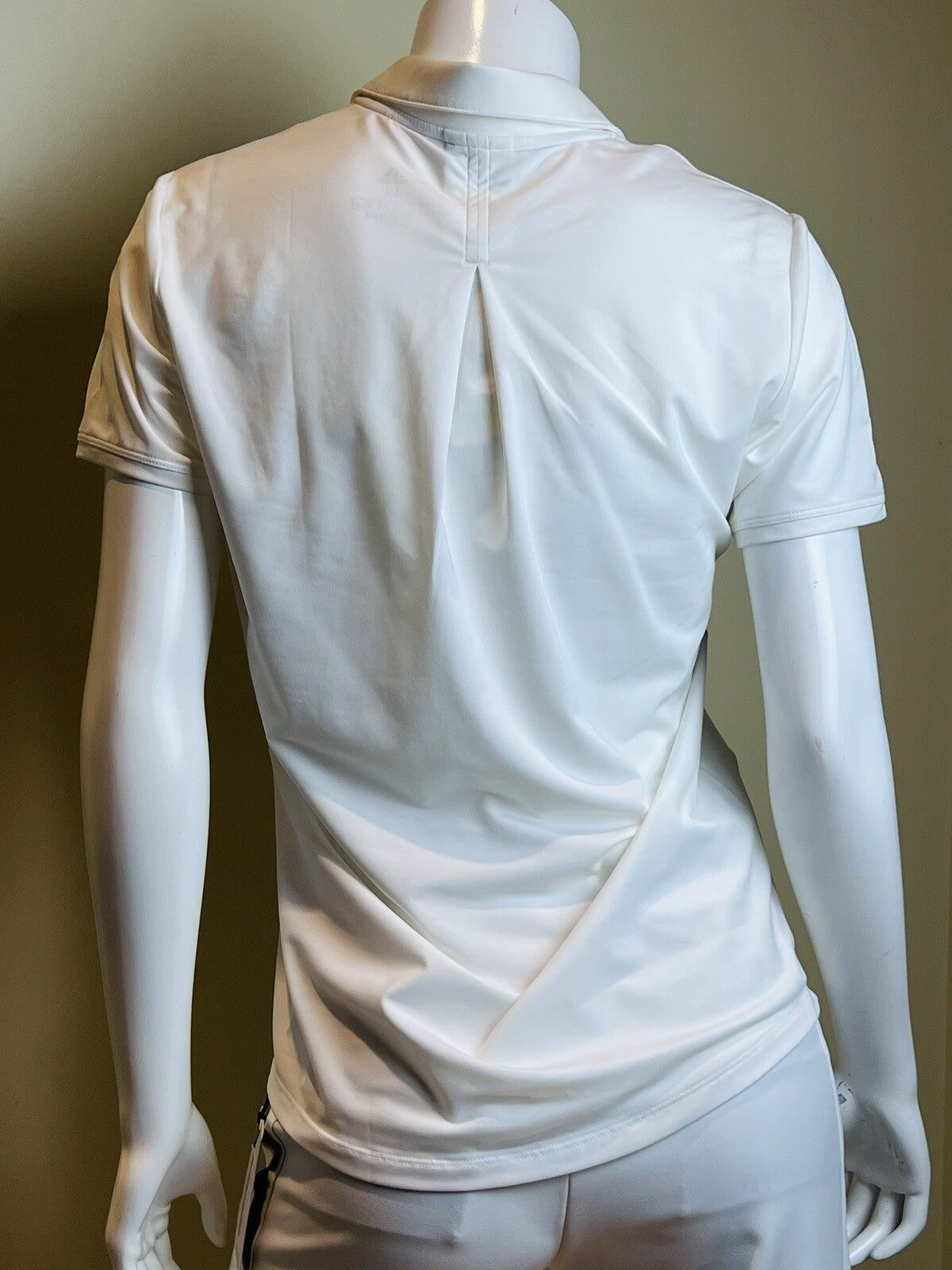 Adidas Women’s Polo Golf Shirt SZ M White Climacool