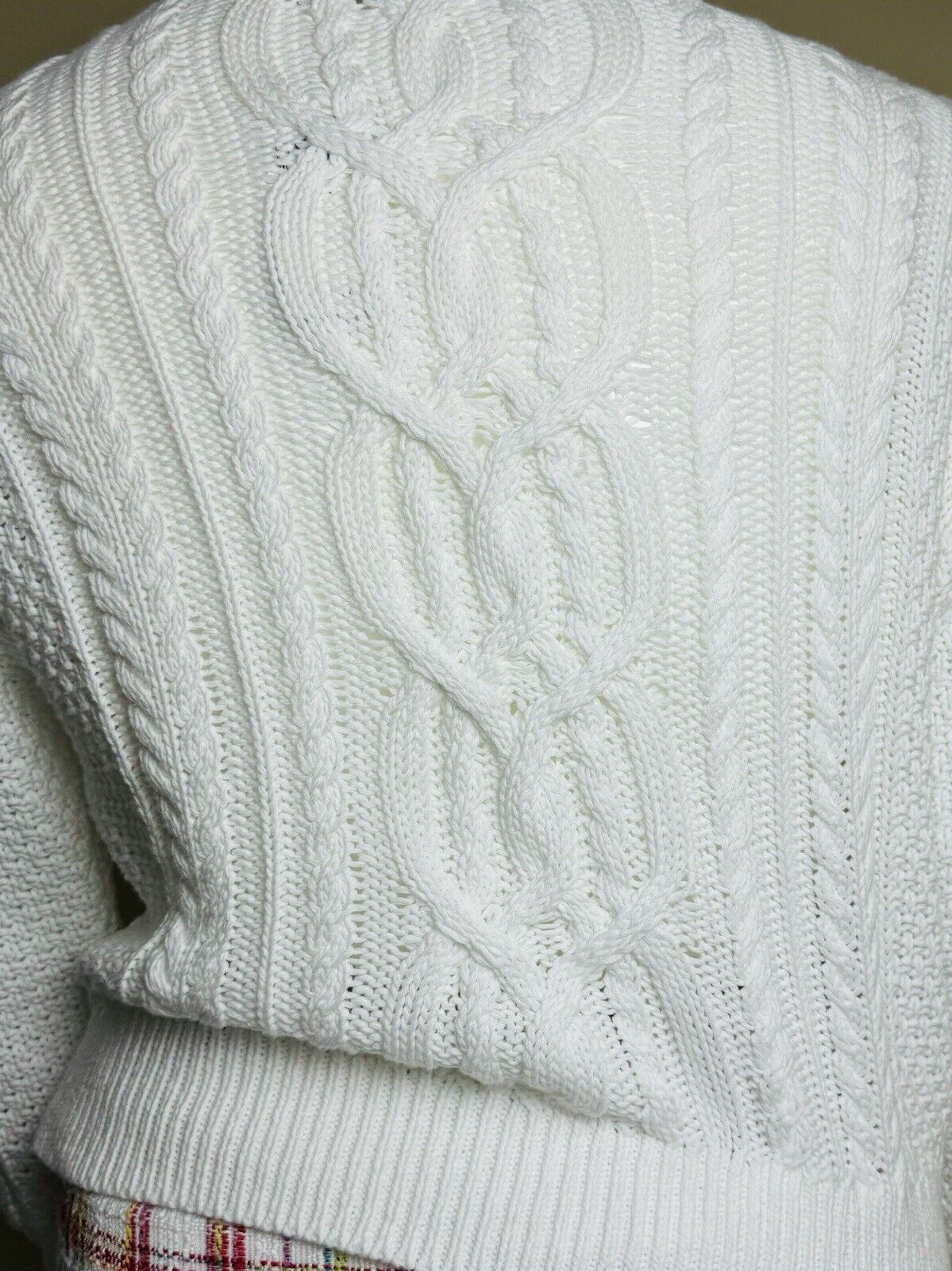 $145 Lauren Ralph Lauren Women's Crochet Sweater Sz XL