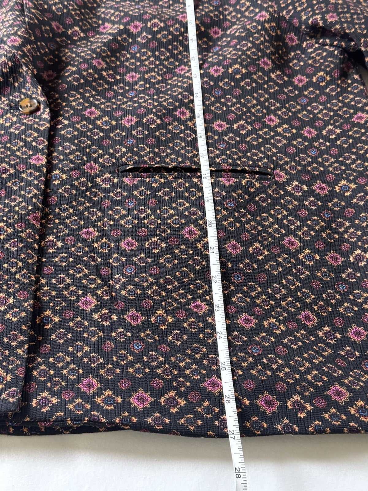 $149 Sam Edelman Women's Black Floral Blazer Sz XL.        (B.171)