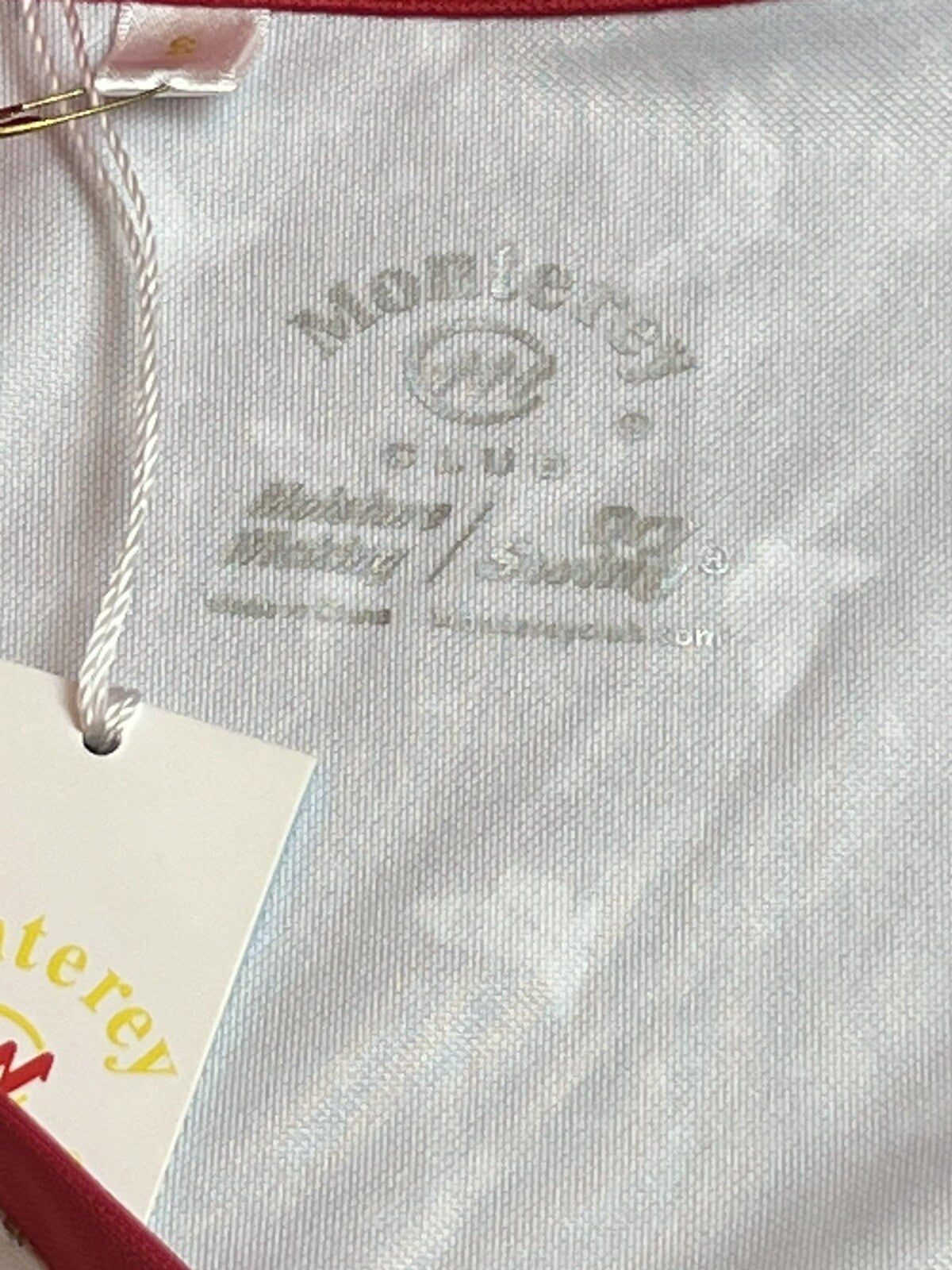 Monterey Women's Golf Shirt White Top Sz S Butterfly Print