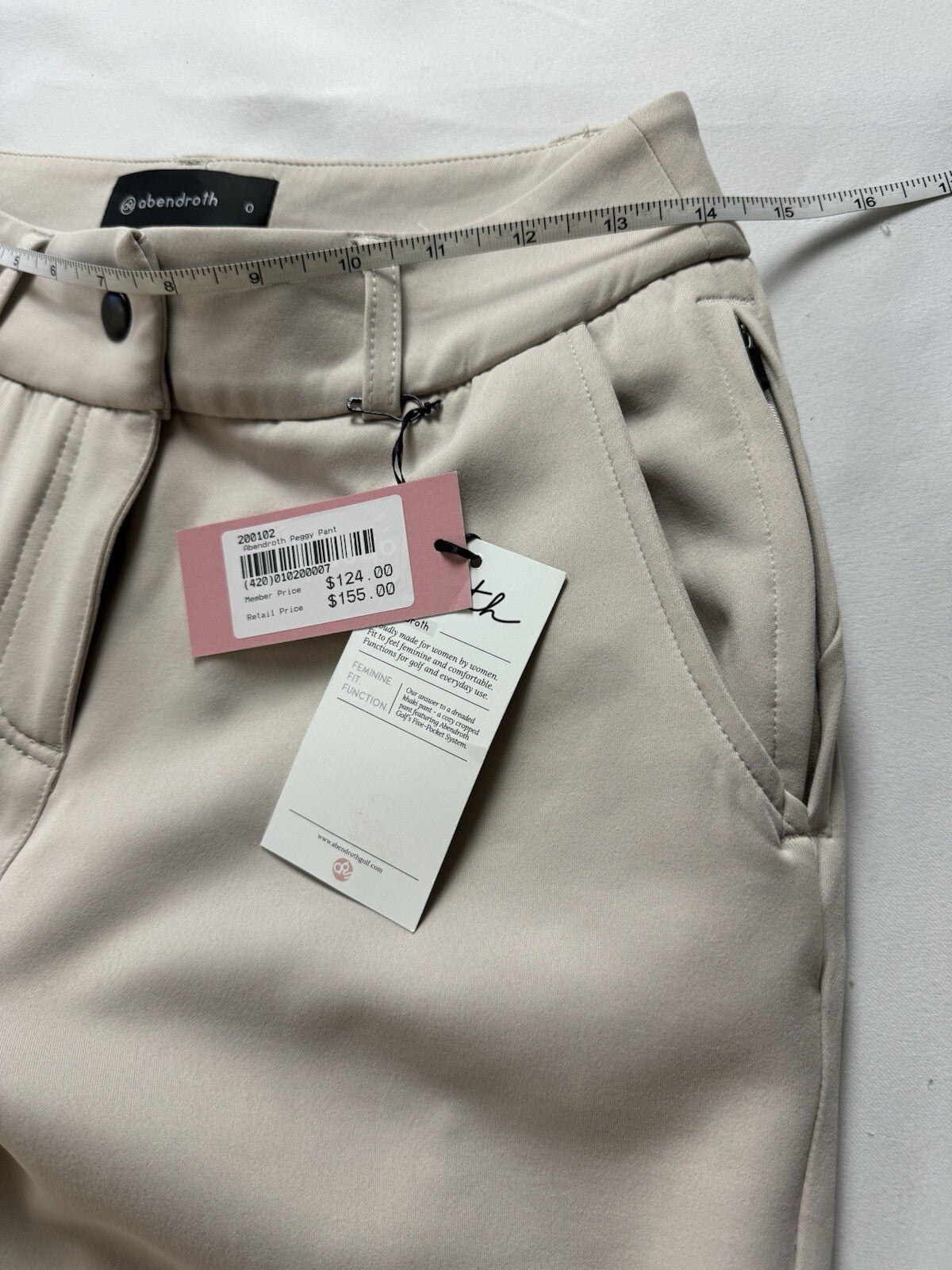 Abendroth Women's Golf Pants Sz 0.    (B.116)