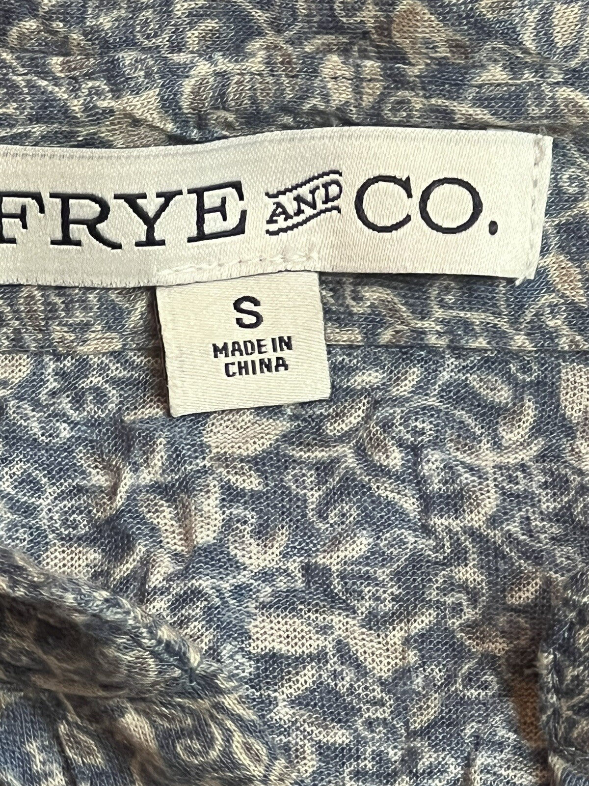 FRYE AND CO Women’s Sz S Floral long sleeve shirt multicolor