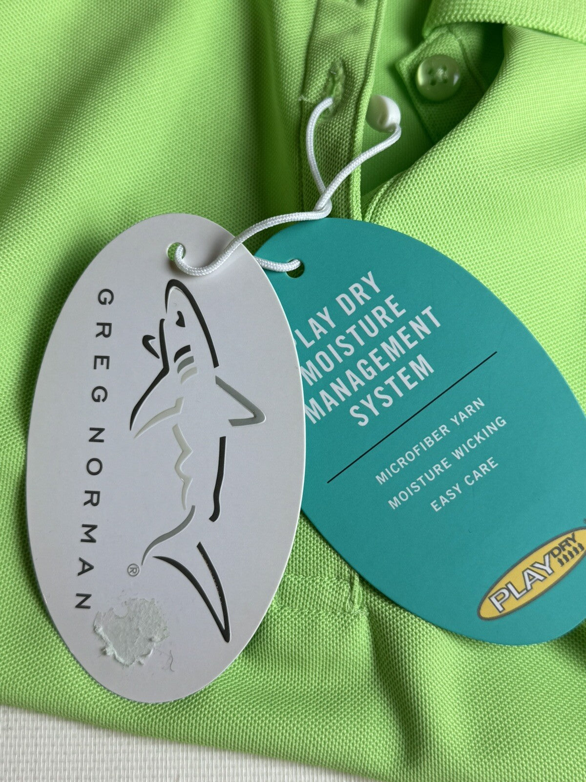 Greg Norman Women's Top Golf Polo Shirt Green Sz M.    (62)