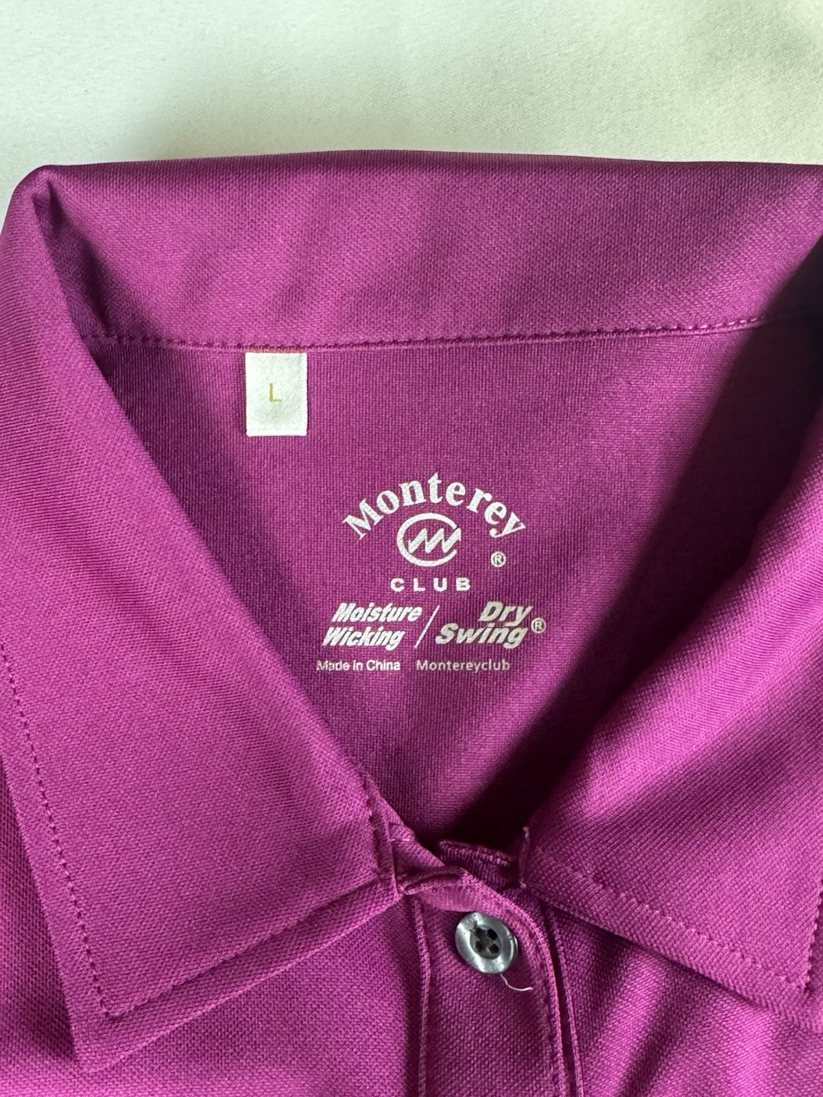 Monterey Club Women's Golf Shirt Short Sleeve Sz L      (B.037)