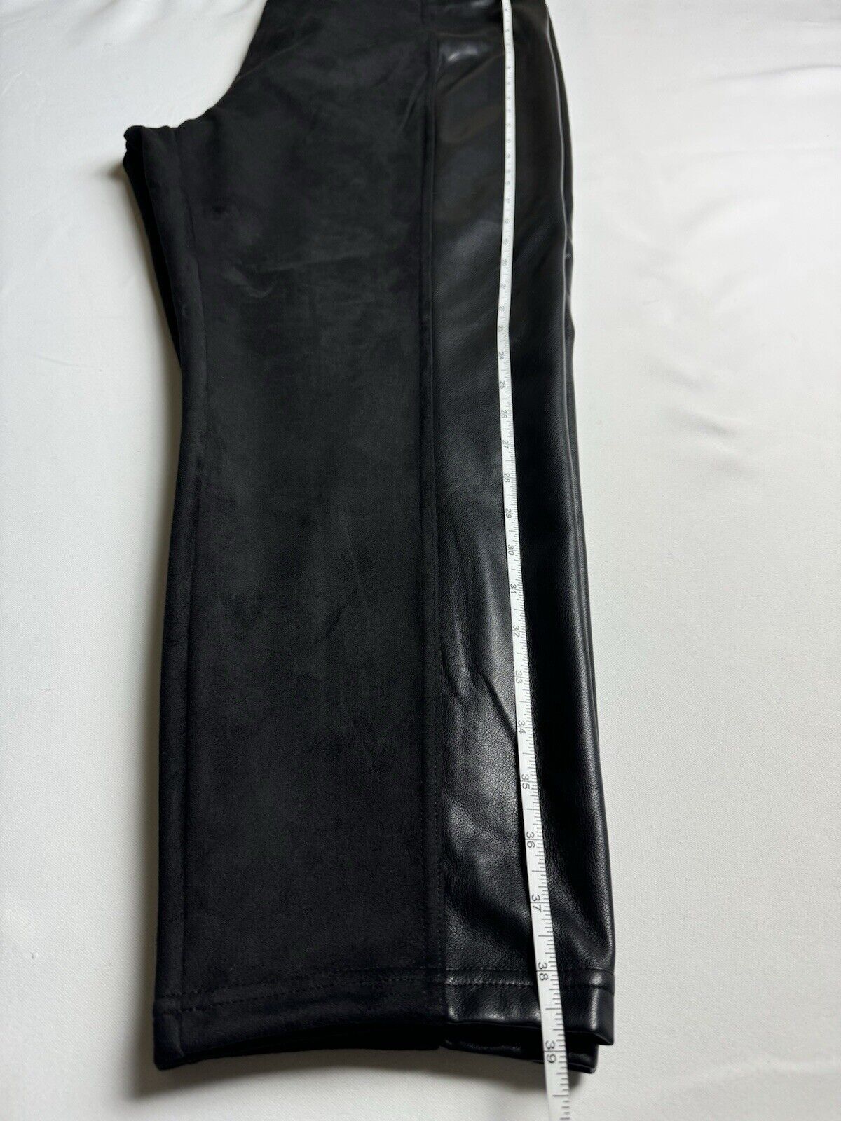 Marc New York Women’s Black Pants Faux Leather Sz 3XL