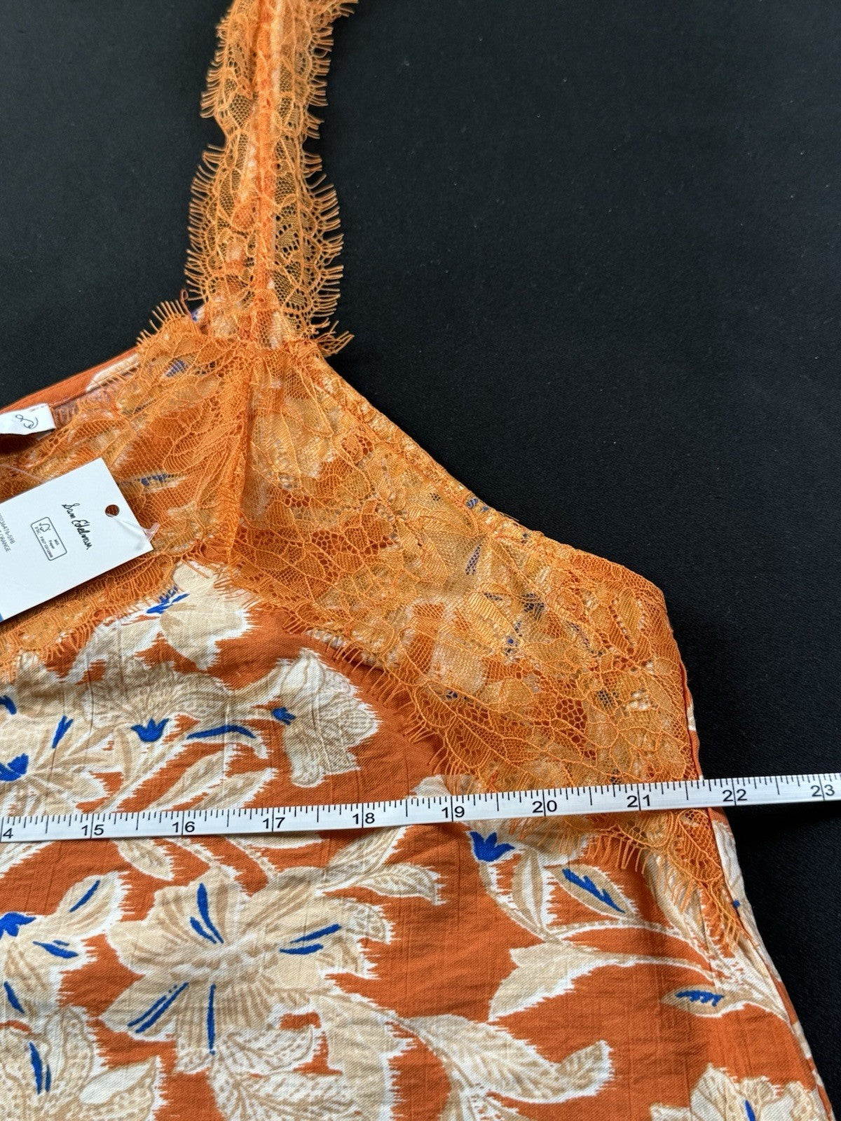 Sam Edelman Women's Palmer LaceTrimmed Camisole Sz XL.     (B.027)