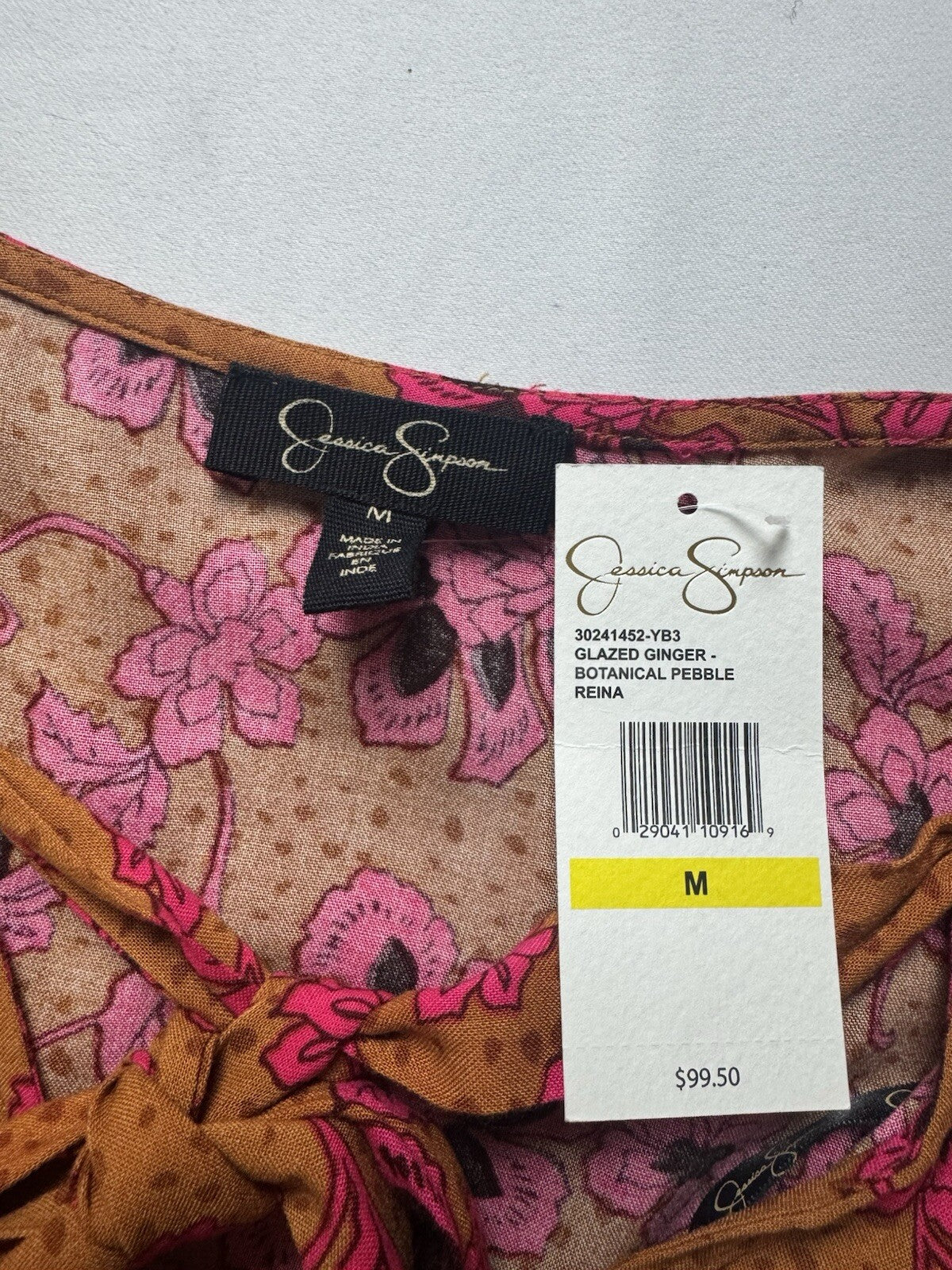 $99 JESSICA SIMPSON Reina Dress Women Size M Floral (B.133)