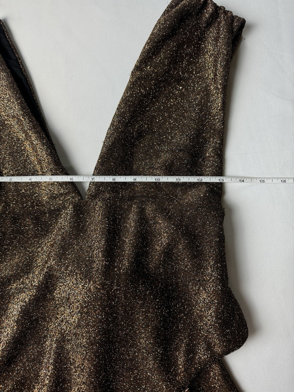 $258 RAMY BROOKE Women’s Sparkle Viona Bodysuit Sz L. (B.92)