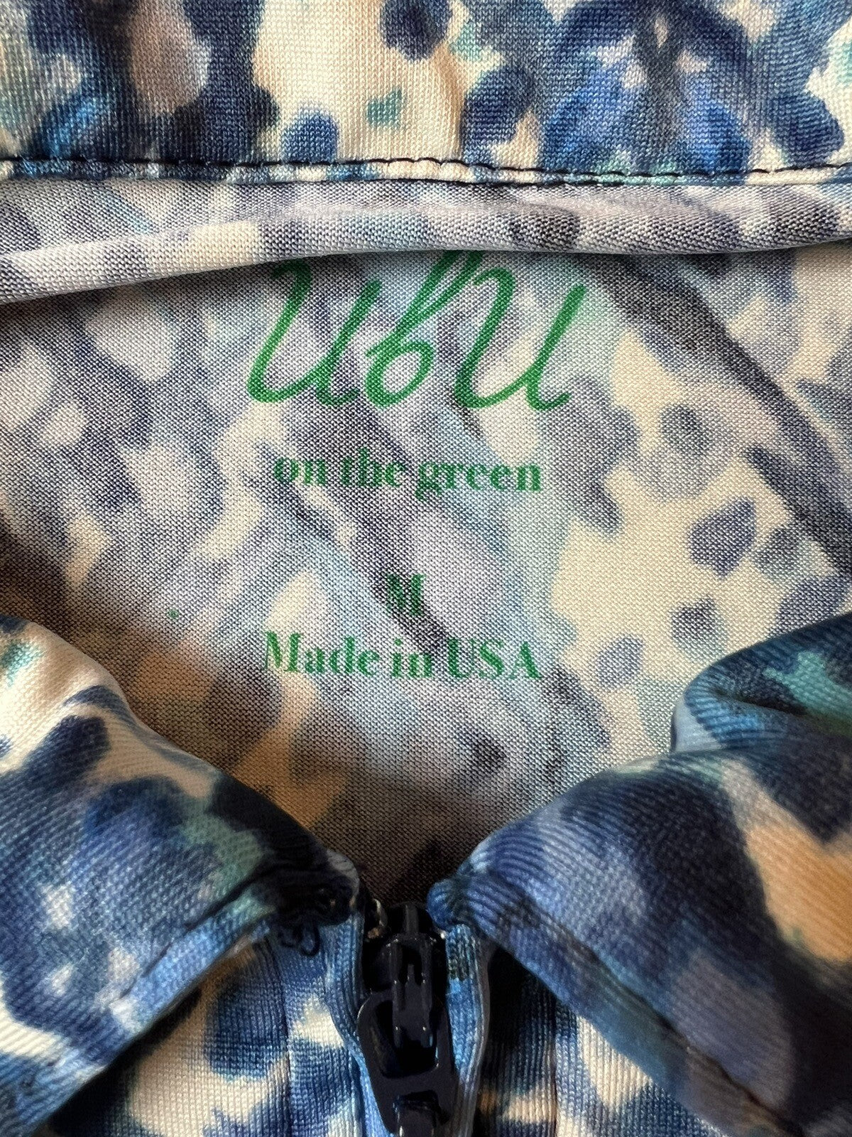 UBU ON THE GREEN Women’s Long Sleeves Golf Shirt Size M Blue (10)
