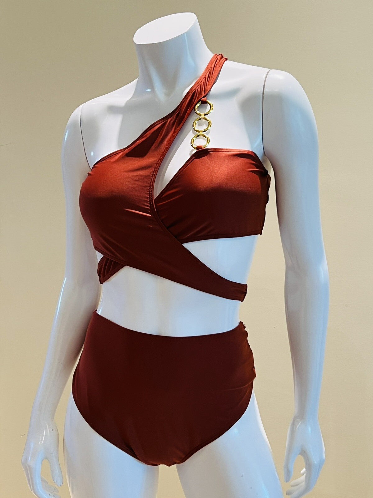 Maroon Bikini Swimsuit Size XL bathing suit Red 2Pc