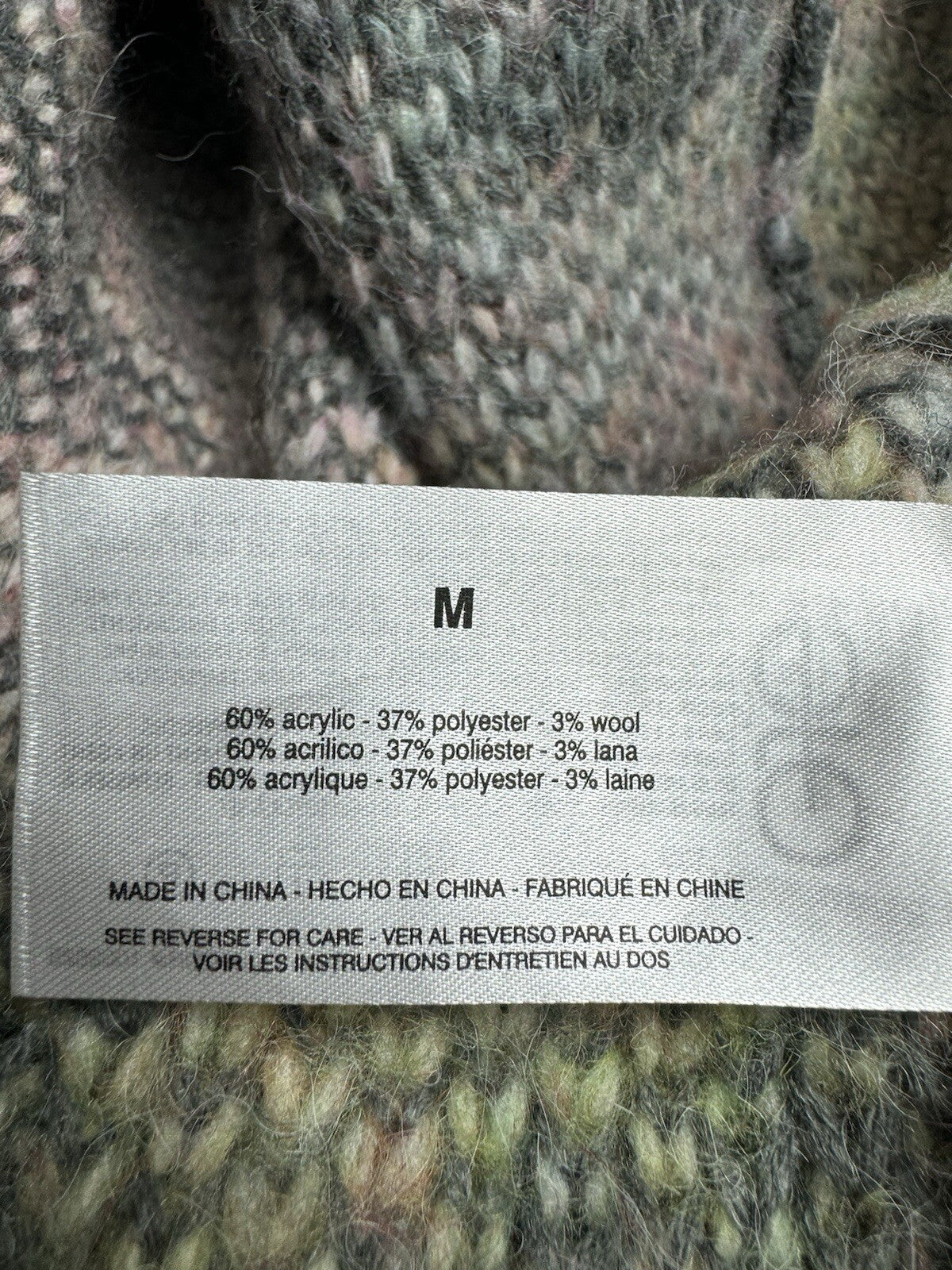 $99 Circus NY Women’s Houndstooth Cardigan Sweater Size M. (B.101)