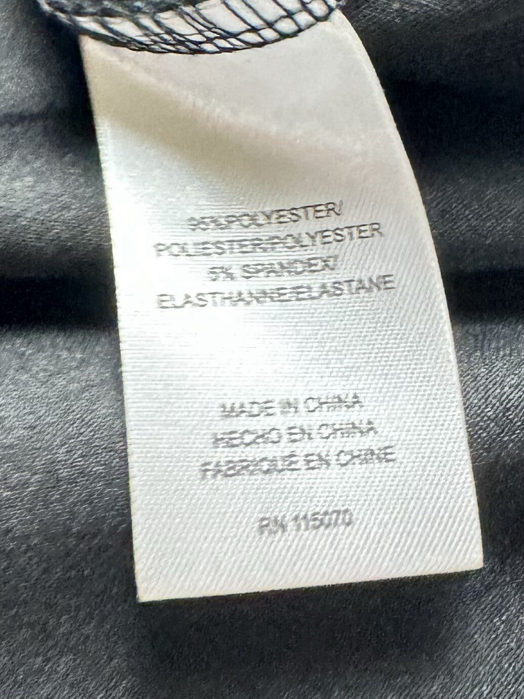 Nina Leonard Black Flower Embroidery Dress Sz XL       (B.100)