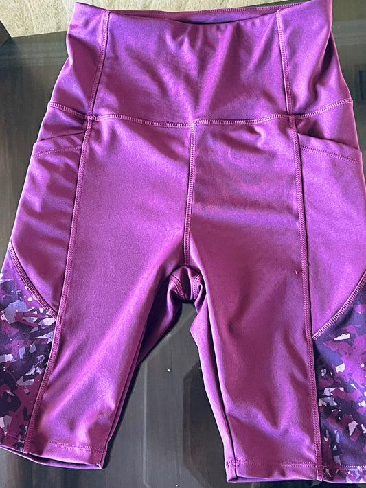 TKO Women’s Yoga Short Purple Size M