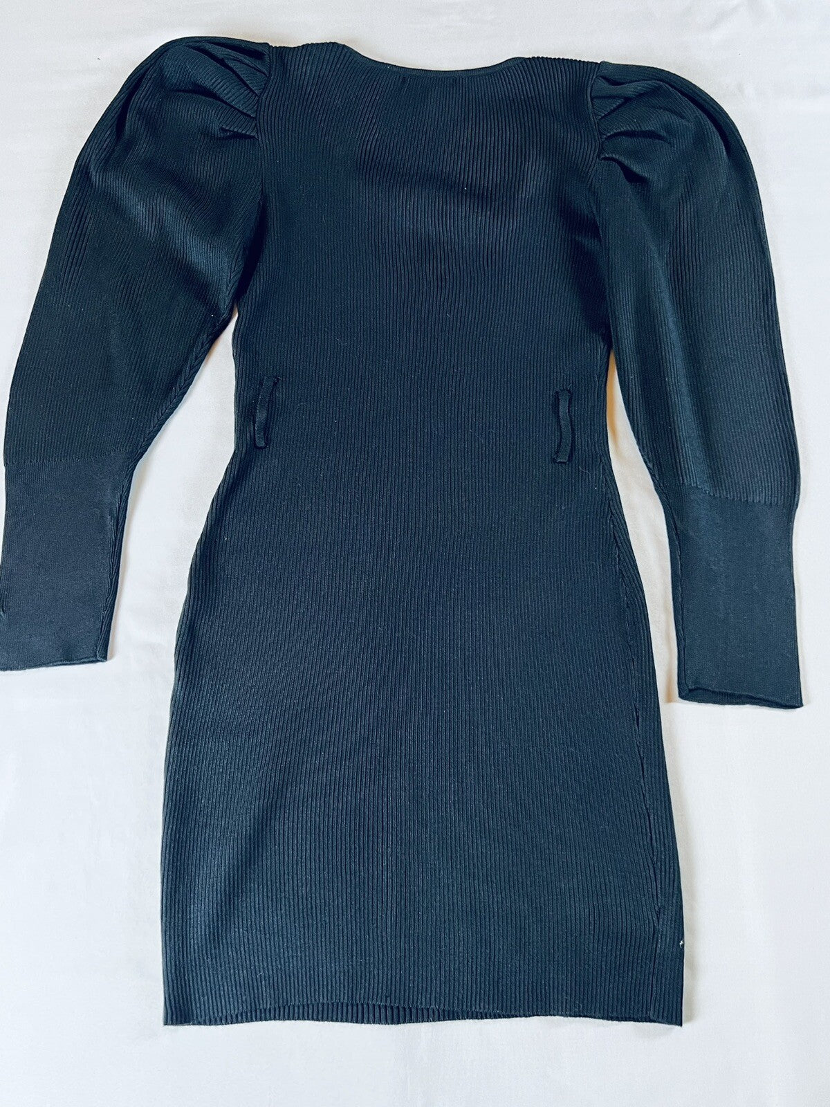 Cool Attitude Women's Black Bodycon Knit Dress Sz XL